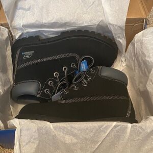 Skechers Black Kids Waterproof Boot - Lace-Up